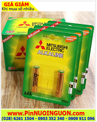COMBO MUA 01 hộp (12vỉ=24viên) Pin AAA 1.5v Alkaline Mitsubishi LR03 _Giá chỉ 239.000/Hộp